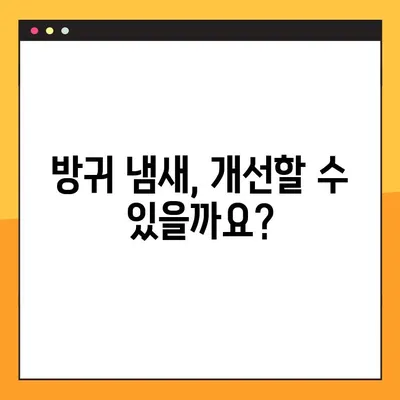 방귀 냄새의 비밀| 건강을 위한 4가지 원인 탐구 | 냄새의 원인과 개선 솔루션