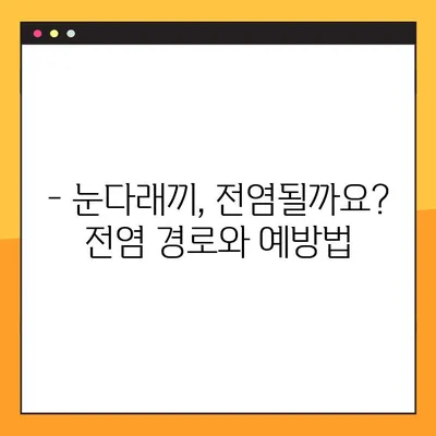 눈다래끼, 이젠 걱정 끝! 원인부터 관리까지 완벽 해결 | 눈다래끼 해소법, 전염, 치료