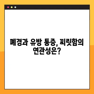 폐경 후 유방 통증과 찌릿감| 생리의 징후일까요? | 폐경, 유방 통증, 찌릿함, 건강 팁