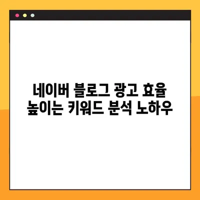 네이버 블로그광고 노출 최적화| 키워드 전략으로 효과 높이기 | 블로그 마케팅, 광고 효율, 노출 증진