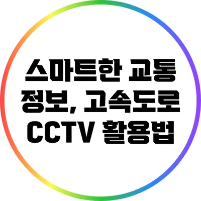스마트한 교통 정보, 고속도로 CCTV 활용법